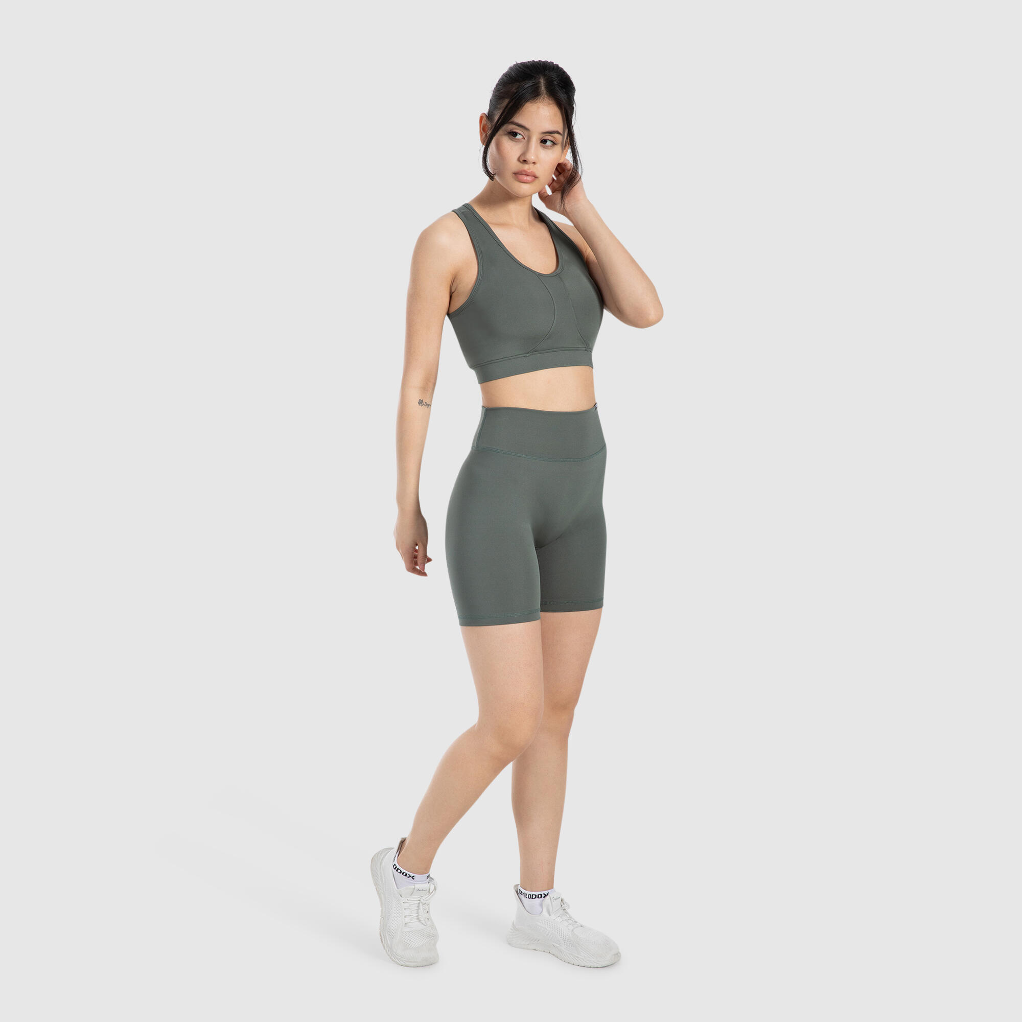 Damen Shorts Etty Grün 3/5