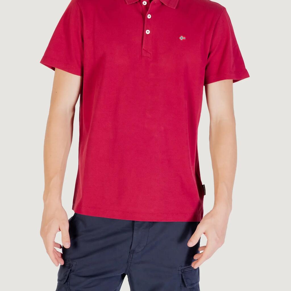 MEN'S short-sleeved polo shirt EALIS SS SUM BORDEAUX