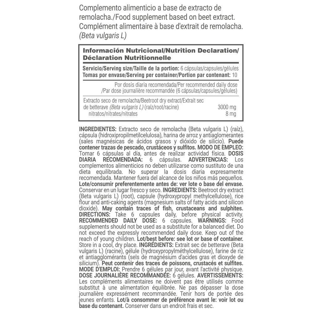 Nitrobeet - 60 vegetable capsules de MASmusculo 4/5