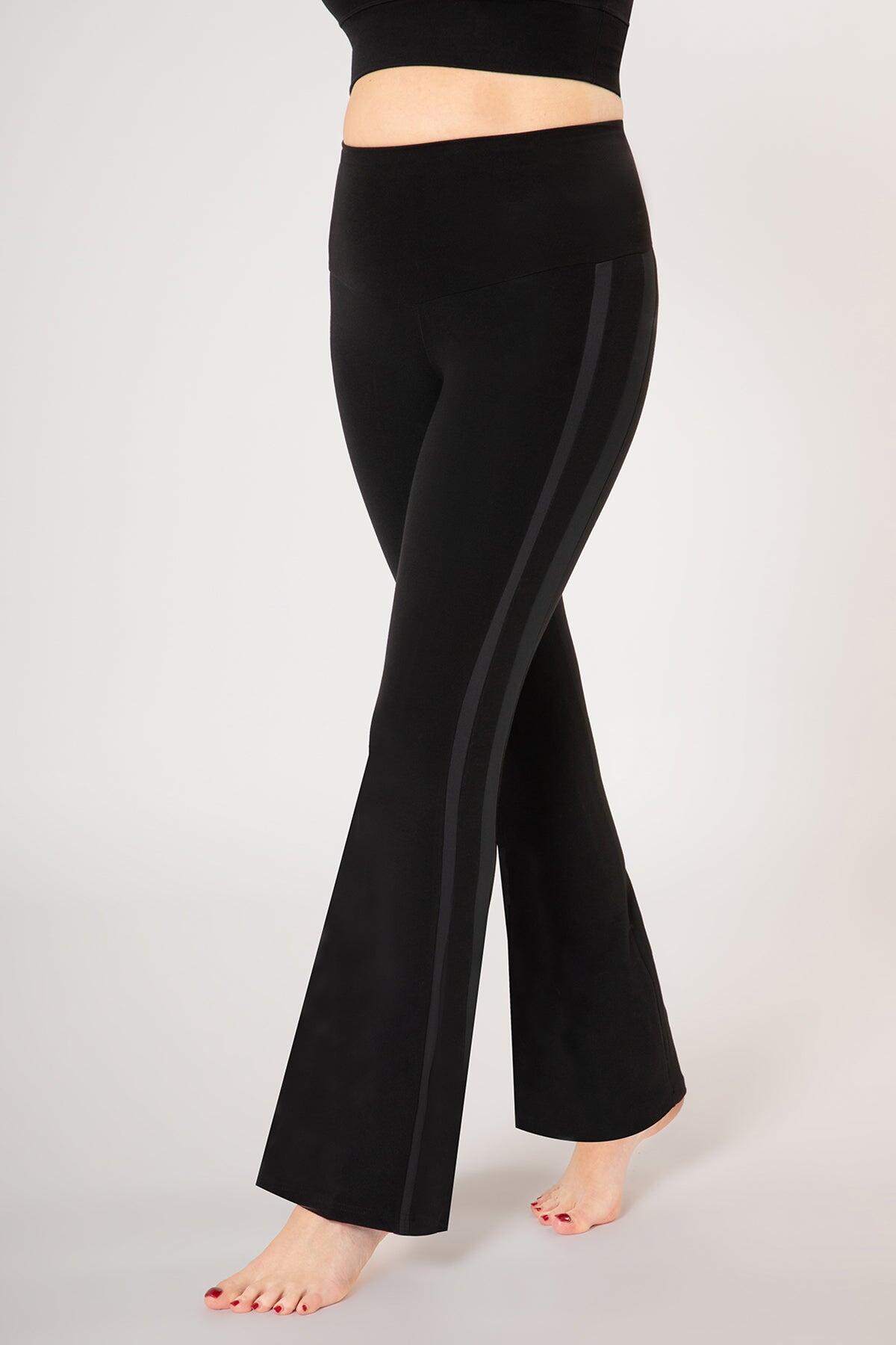 TLC SPORT Body Sculpt Tummy Control Side Panel Bootcut Regular Leg Black