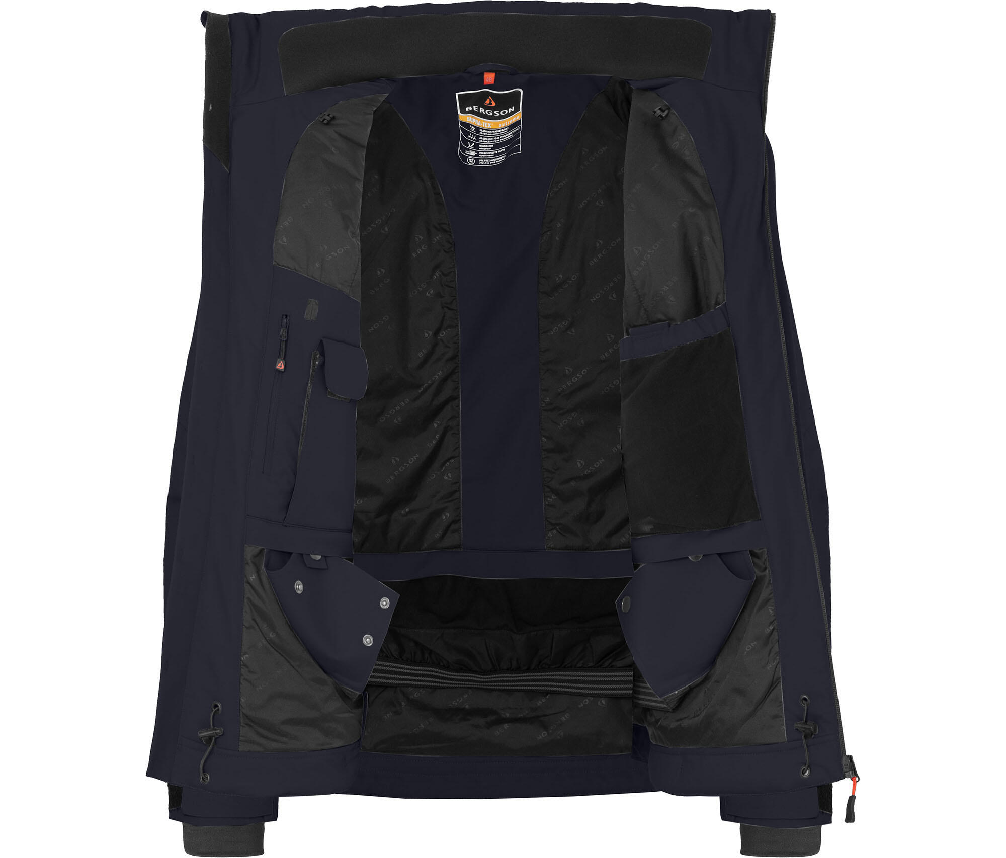 Herren Skijacke & Winterjacke wattiert 20000 mm Wassersäule Blau 5/6