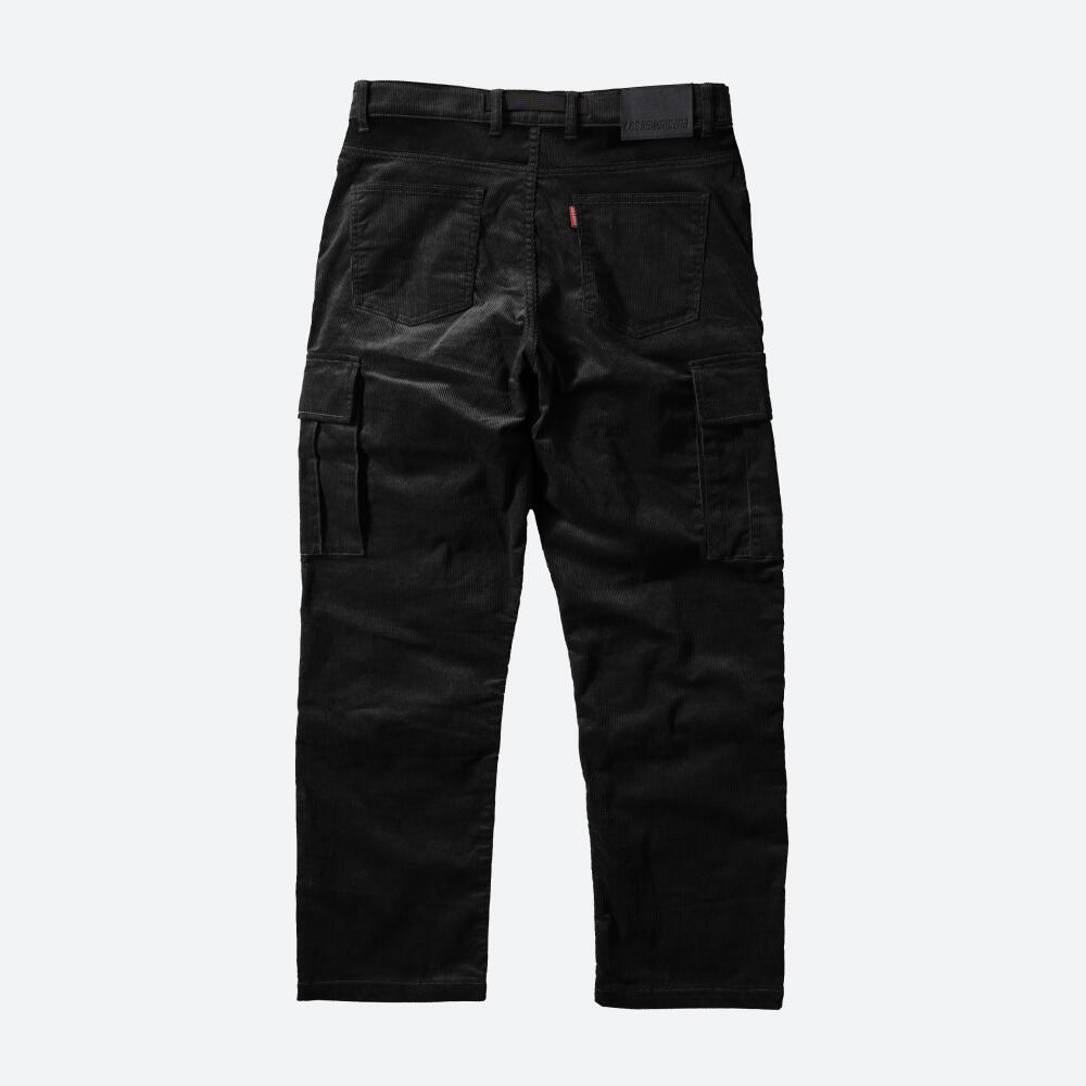 District Corduroy Cargo Black 2/7