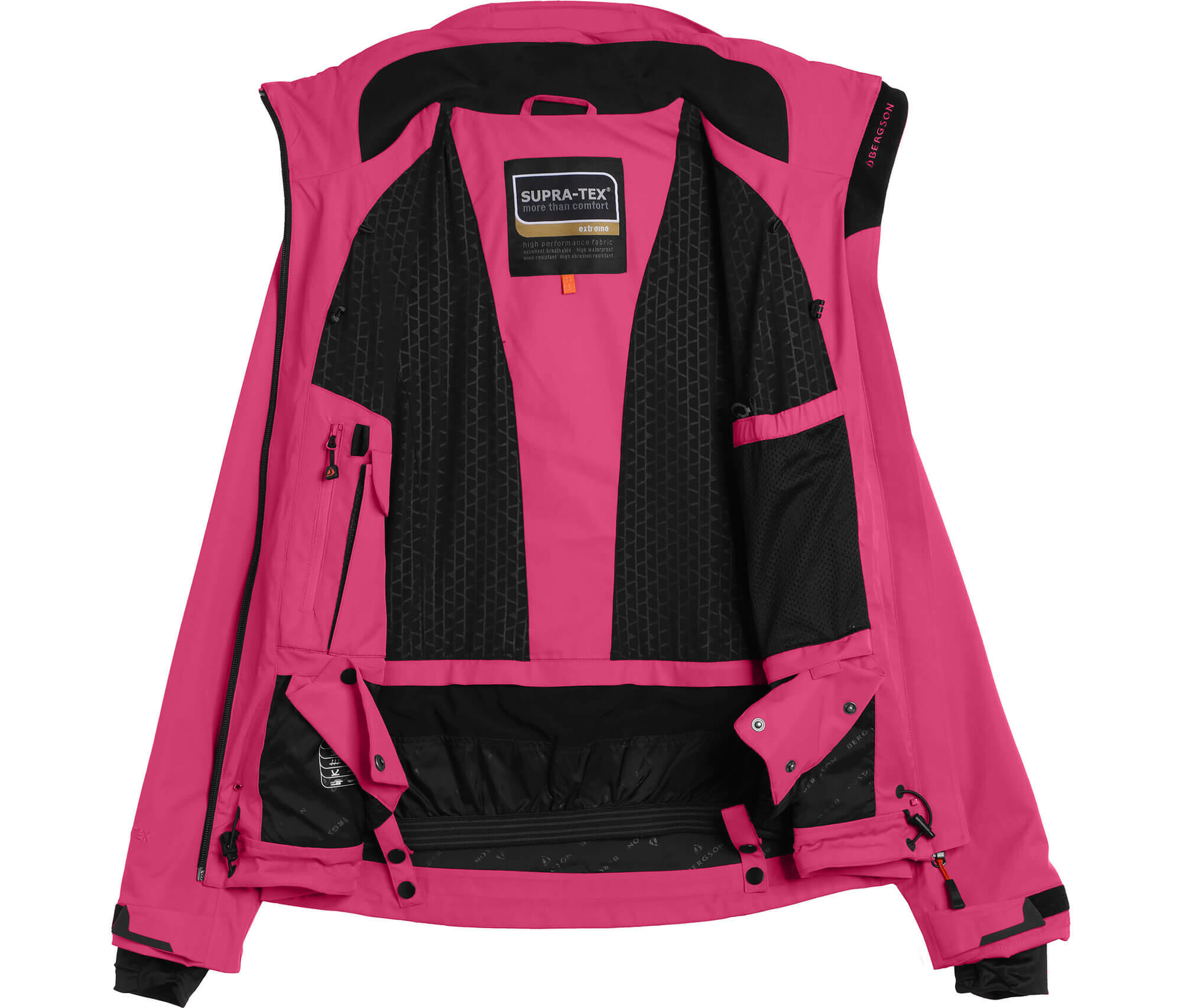 Skijacke & Outdoorjacke gefüttert, 20000 mm Wassersäule Rosa 4/4
