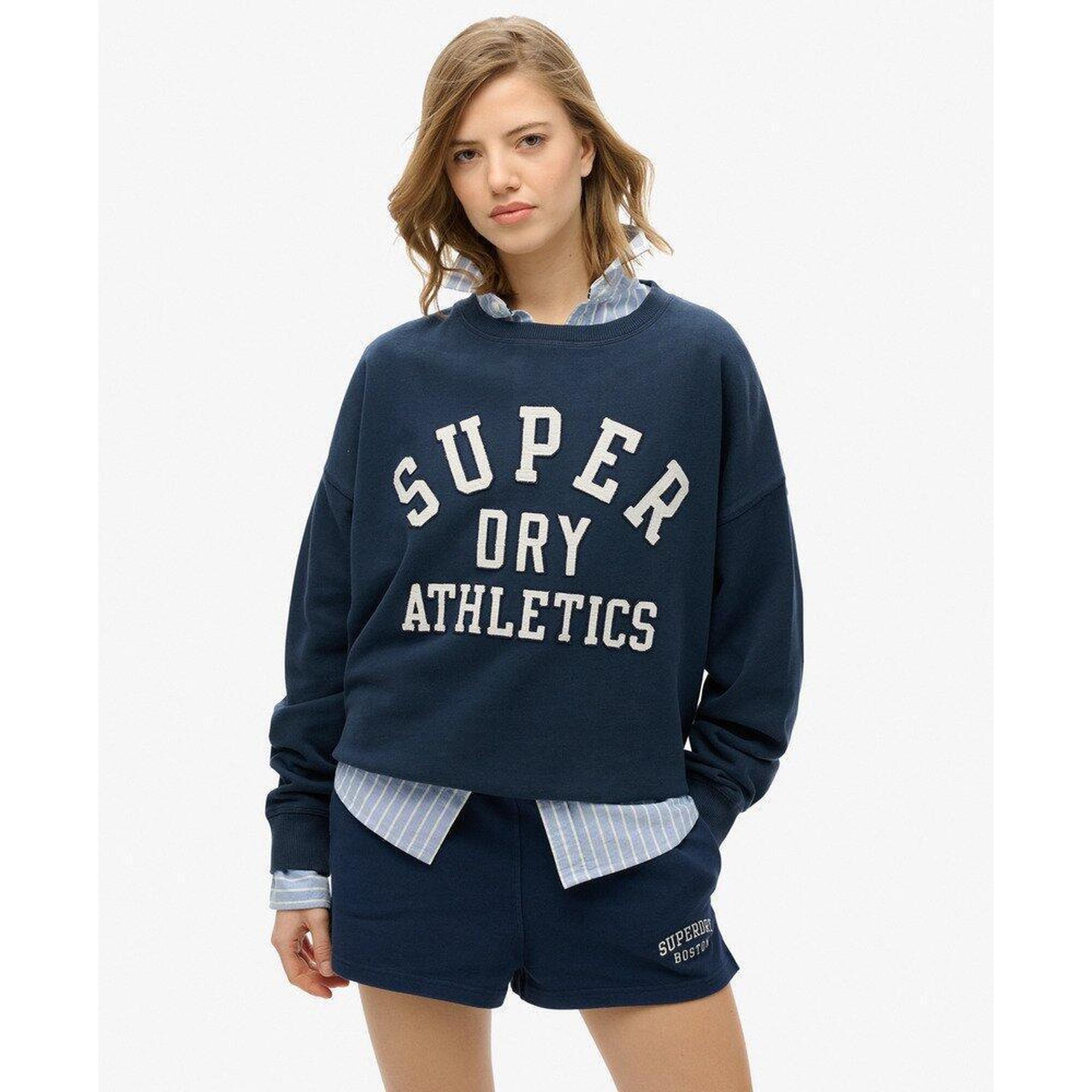 Superdry - Pull À Appliqué Décontracté Ath Ess - T-shirt Manches Courtes - Bleu - Decathlon