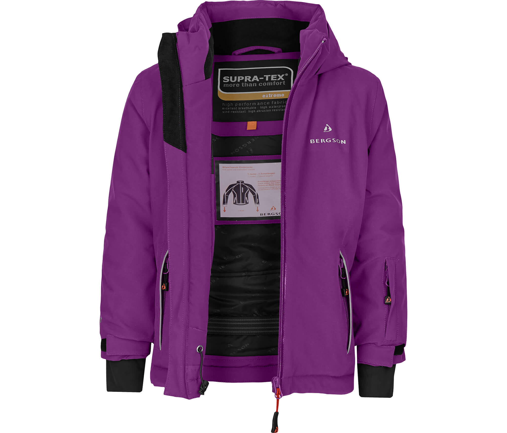 Skijacke perfekt für kleine Wintersportler! Violett 3/4