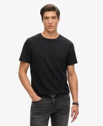 T-shirt col rond en coton slub