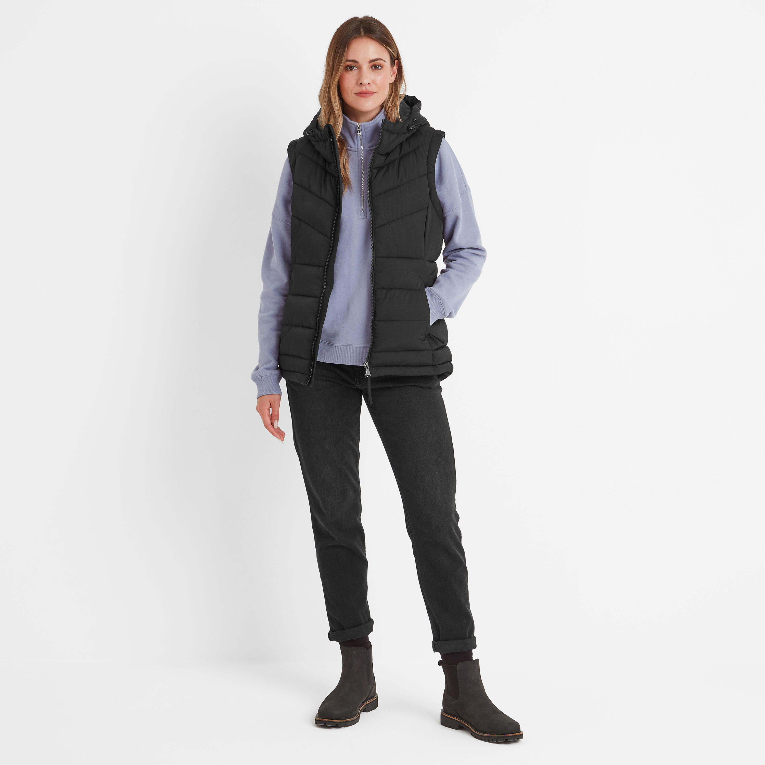 Calvo Womens Padded Gilet 3/4