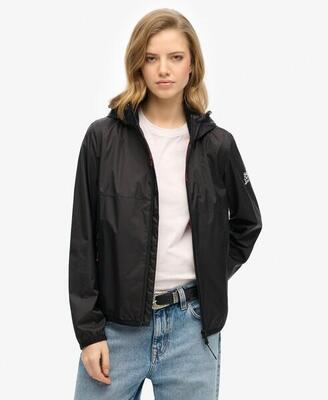 Winddichte Kapuzenjacke mit Logo