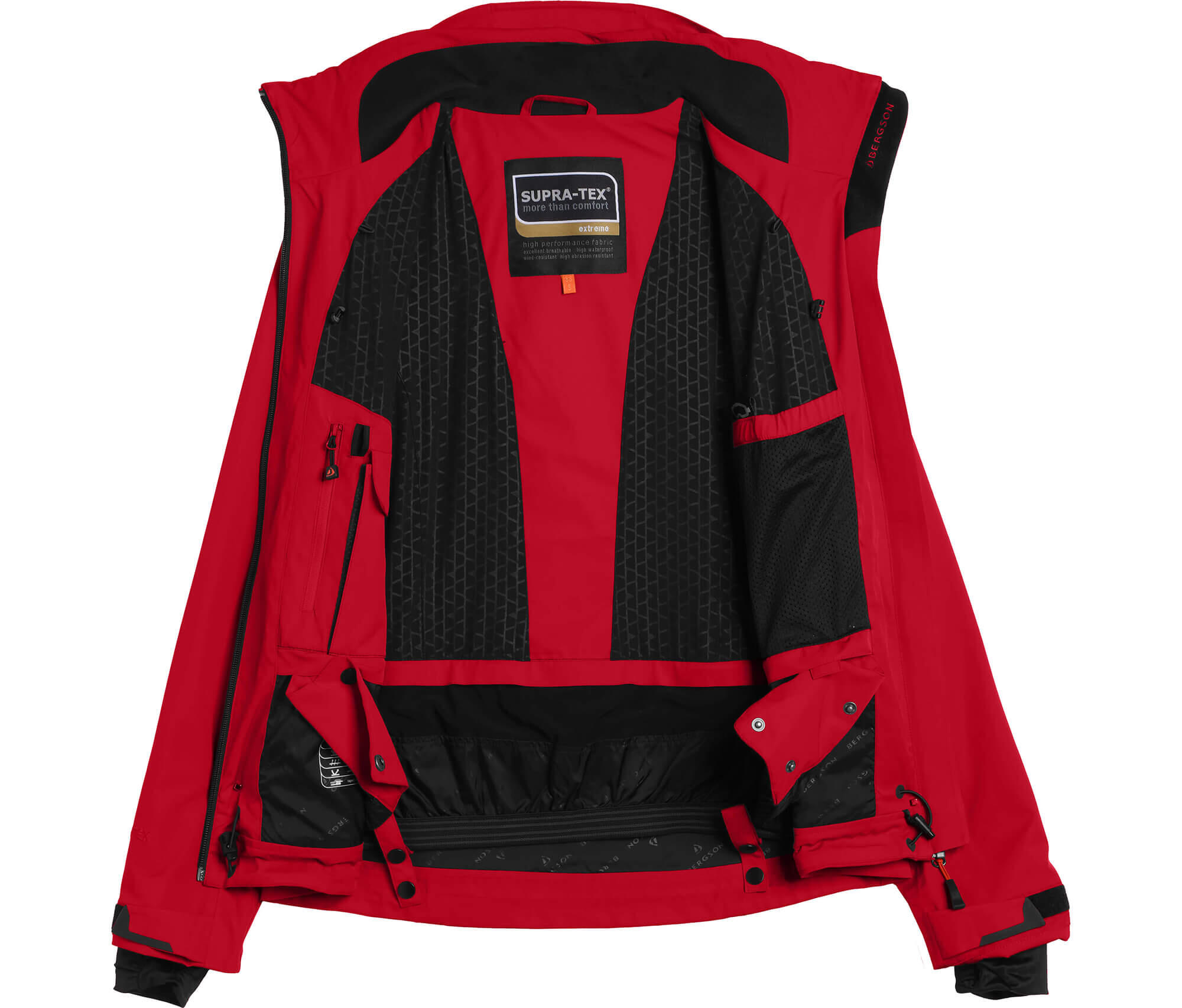 Skijacke & Outdoorjacke gefüttert, 20000 mm Wassersäule Rot 4/4