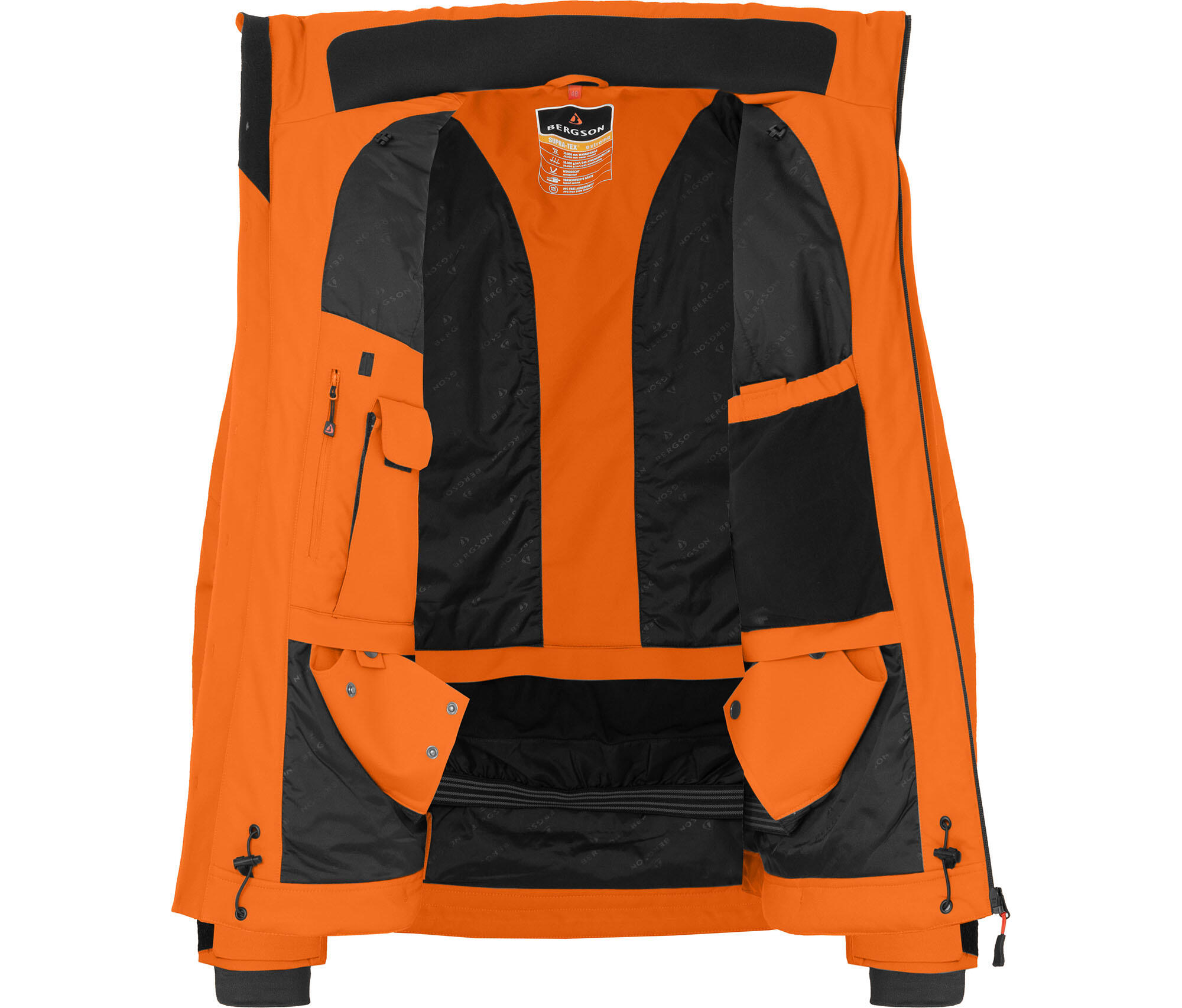 Skijacke & Winterjacke wattiert 20000 mm Wassersäule Orange 5/6