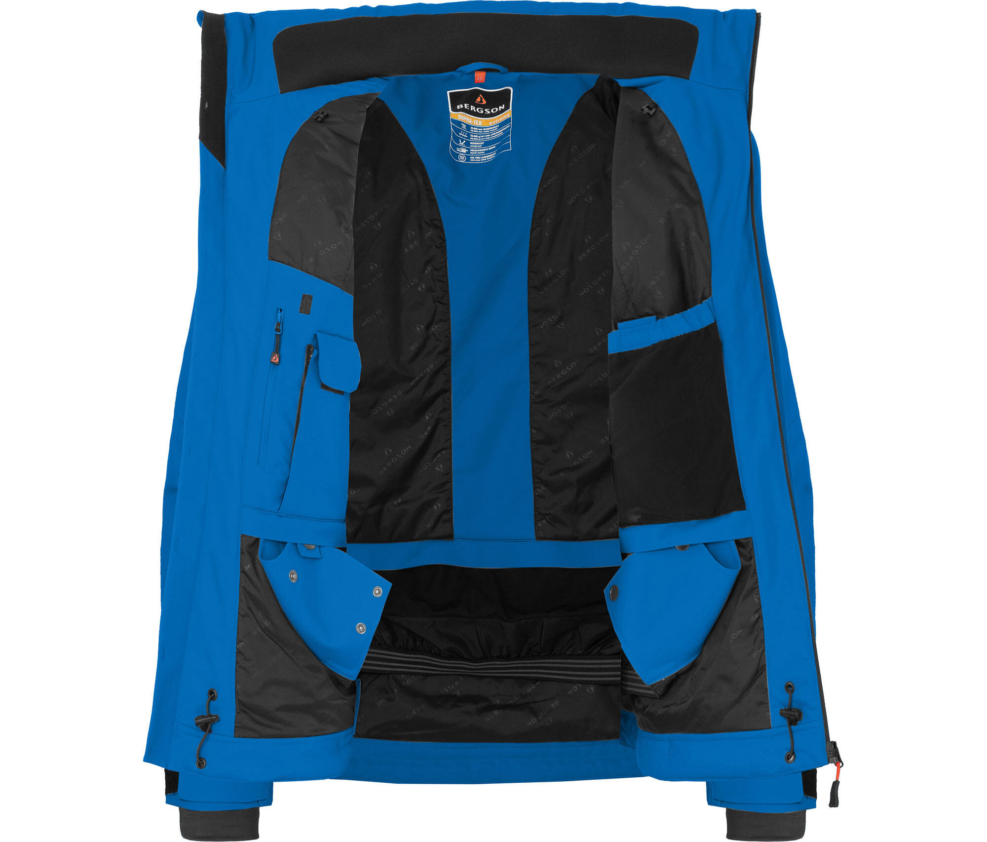 Herren Skijacke & Winterjacke wattiert 20000 mm Wassersäule blau 5/6