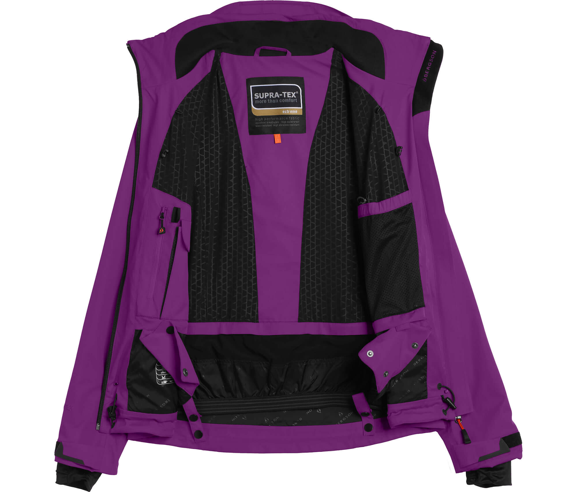 Damen Skijacke & Outdoorjacke gefüttert, 20000 mm Wassersäule Violett 4/4