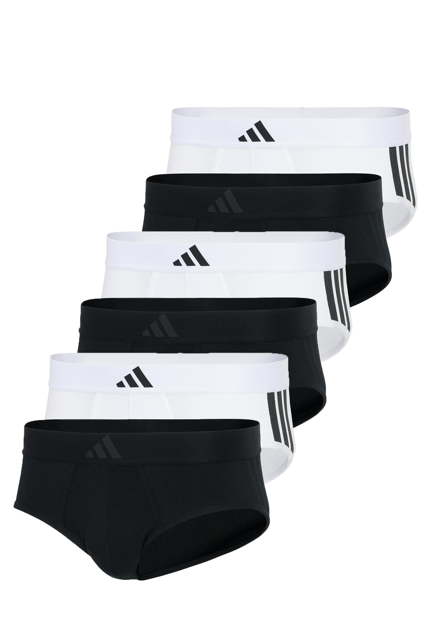 ADIDAS Adidas Basic Brief Men Herren Unterhose Slip Unterwäsche 6er Pack