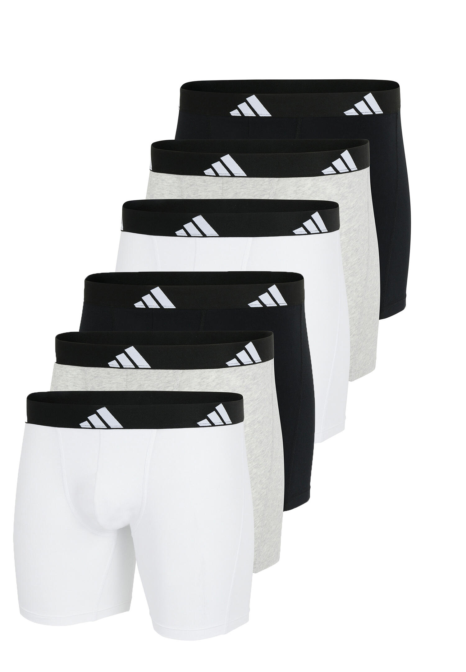 Adidas Basic Boxer Brief Men Herren Unterhose Shorts Unterwäsche 6er Pack 2/2