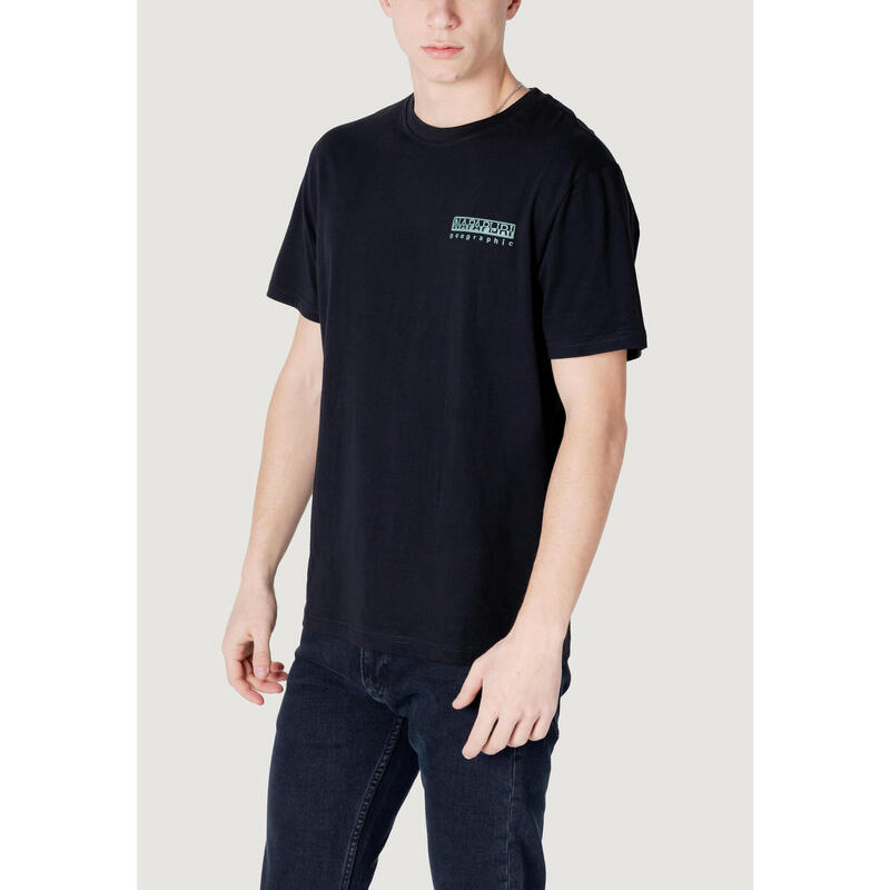 t-shirt crop top S-VIGNONI BACK SS HOMME NOIR