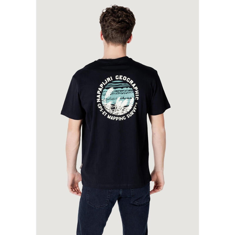 t-shirt crop top S-VIGNONI BACK SS HOMME NOIR