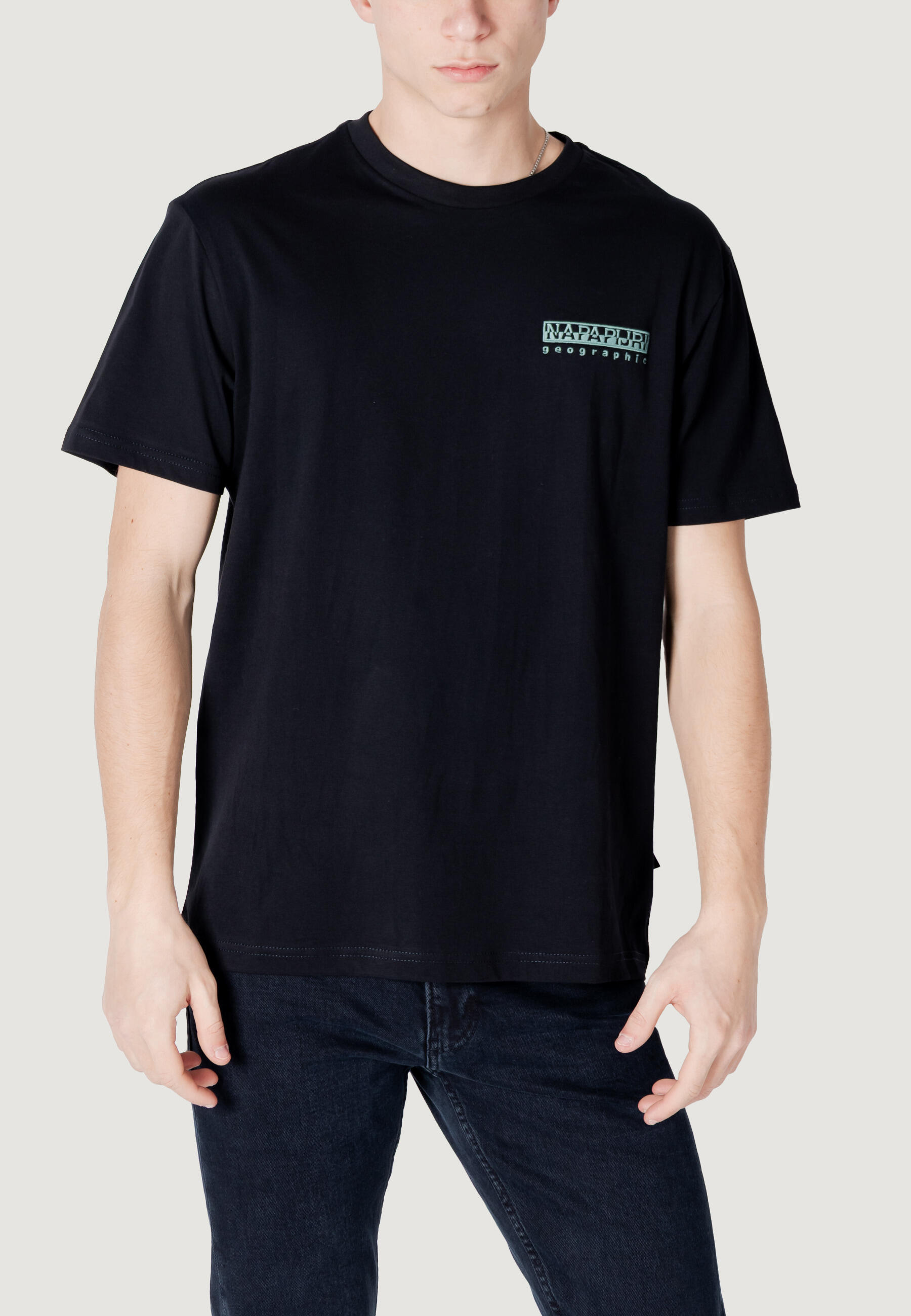 T-shirt e Polo Uomo S-VIGNONI BACK SS Nero 1/4
