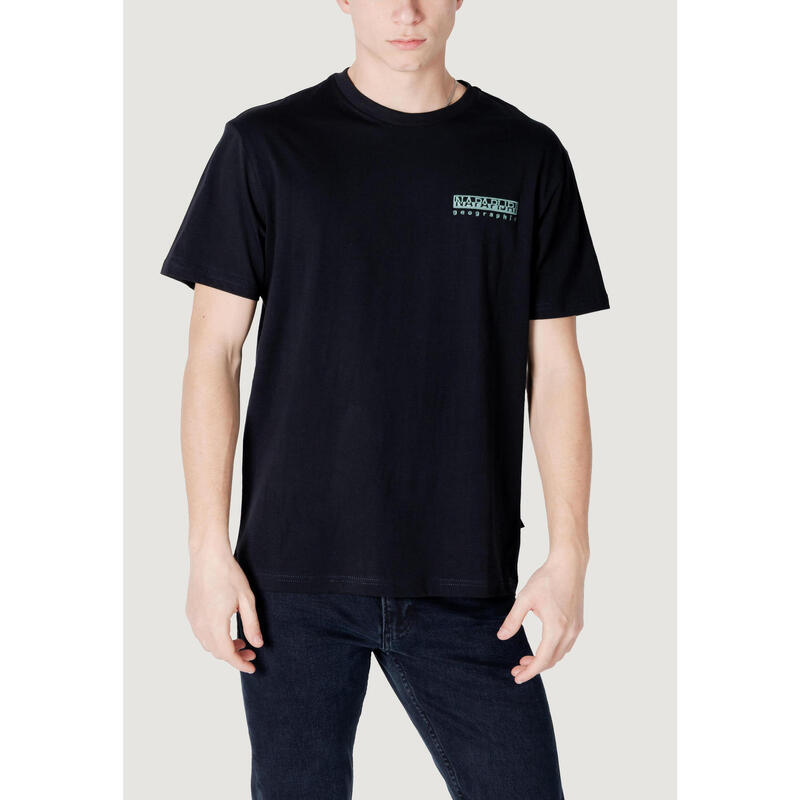 t-shirt crop top S-VIGNONI BACK SS HOMME NOIR