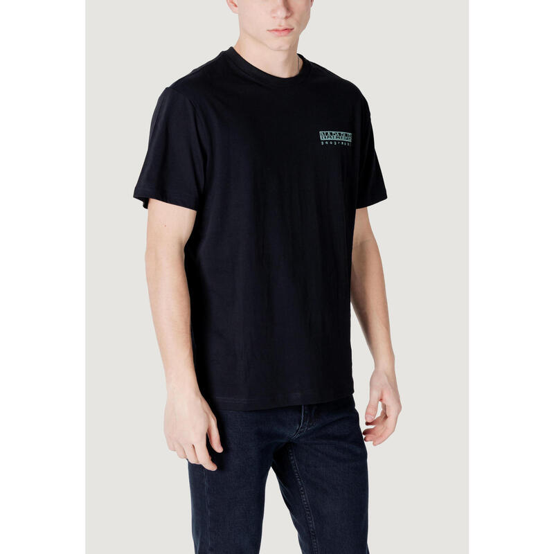 t-shirt crop top S-VIGNONI BACK SS HOMME NOIR