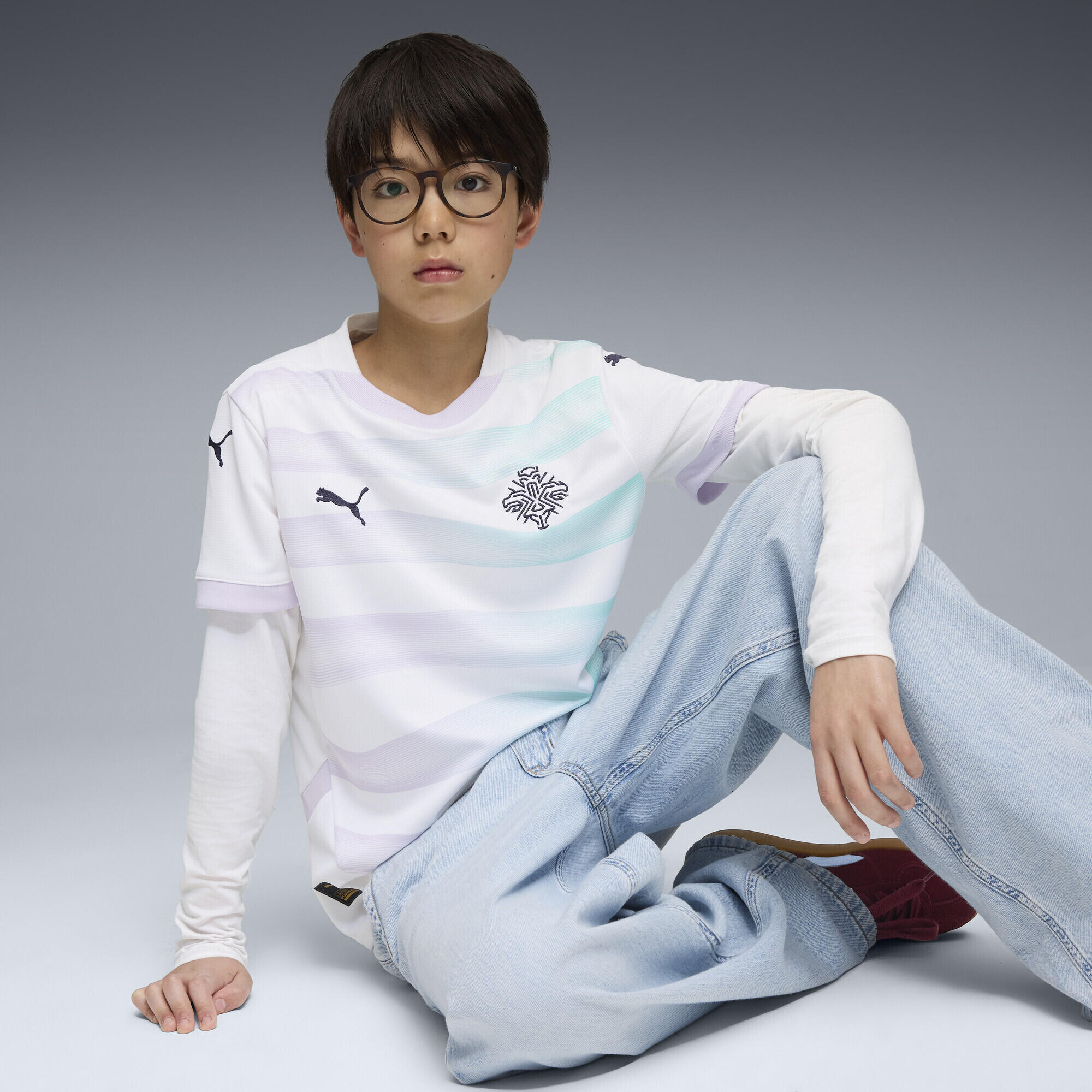 Młodzieżowa koszulka wyjazdowa reprezentacji Islandii kobiet 2025 PUMA