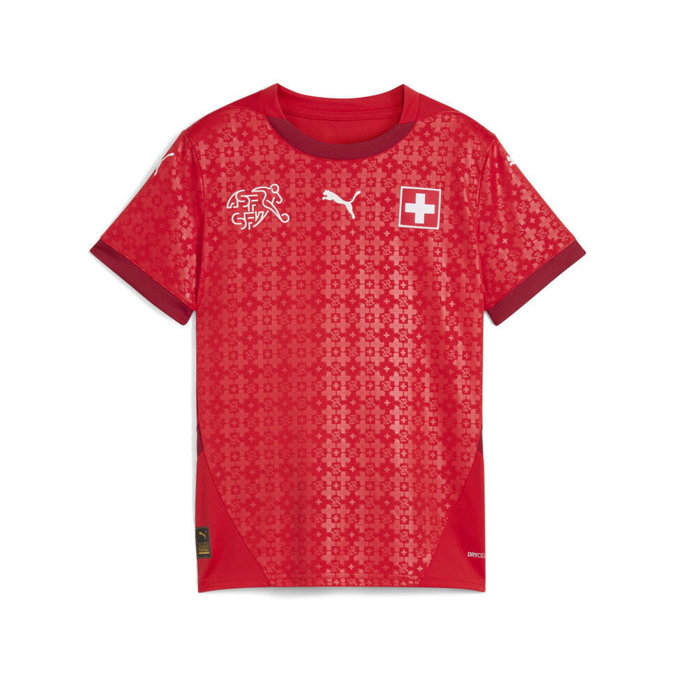 Młodzieżowa koszulka domowa kobiecej reprezentacji Szwajcarii Team 2025 PUMA