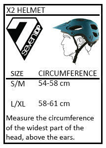 7Protection X2 MTB Helmet Matt Teal 5/5