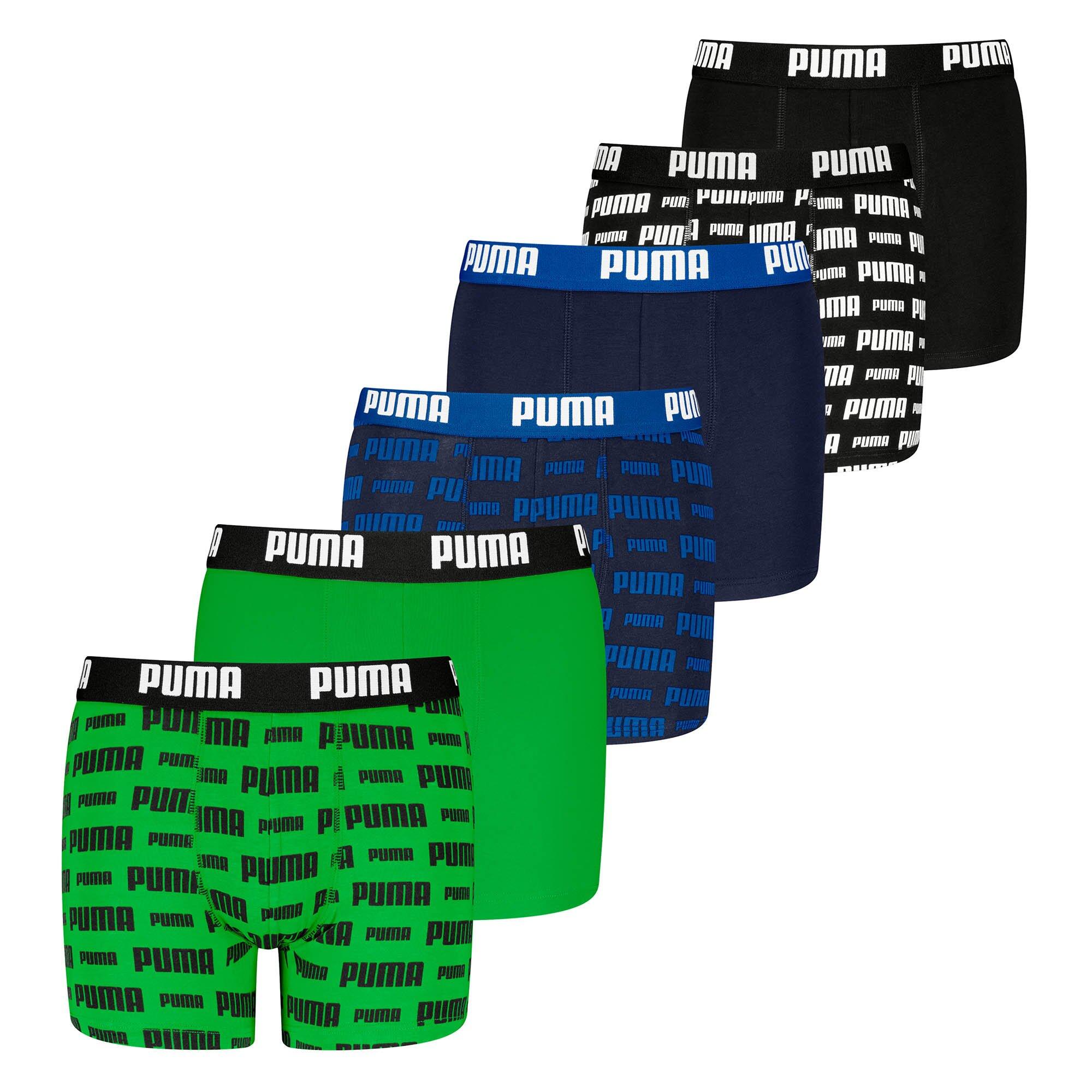PUMA Boxershort Jungen 6er Pack Bequem sitzend-Everyday Logo Print Boxers ECOM 6P