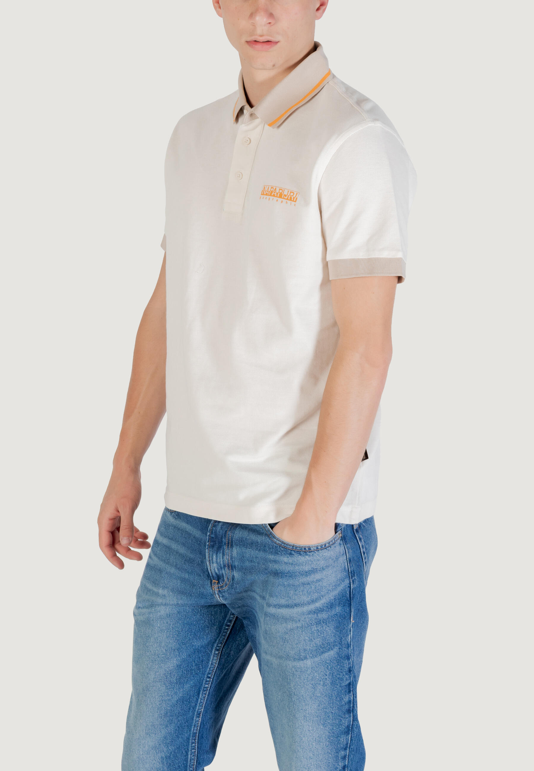 polo manches courtes E- ZERI HOMME ivoire 2/4