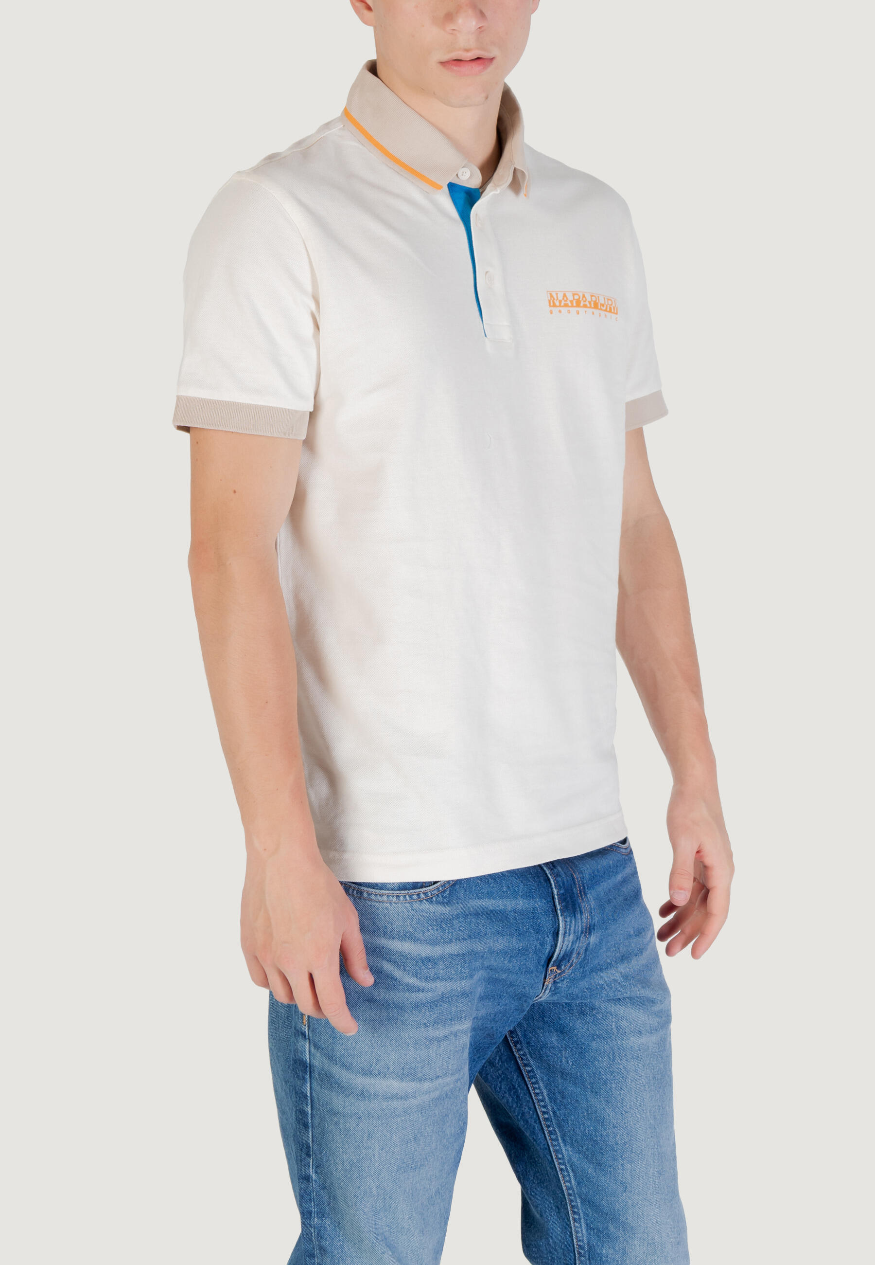 polo manches courtes E- ZERI HOMME ivoire 3/4