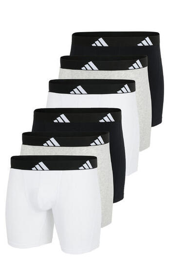 Adidas Basic Boxer Brief Men Herren Unterhose Shorts Unterwäsche 6er Pack