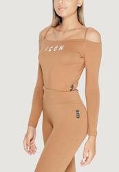 t-shirt manches longues FEMME marron