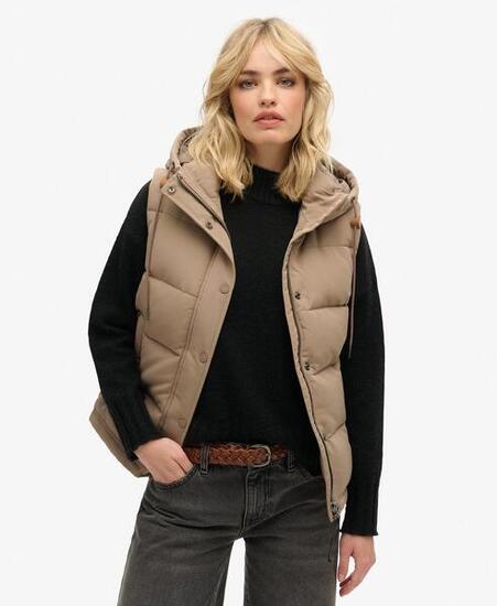 Gilet matelassé à capuche Everest de SUPERDRY