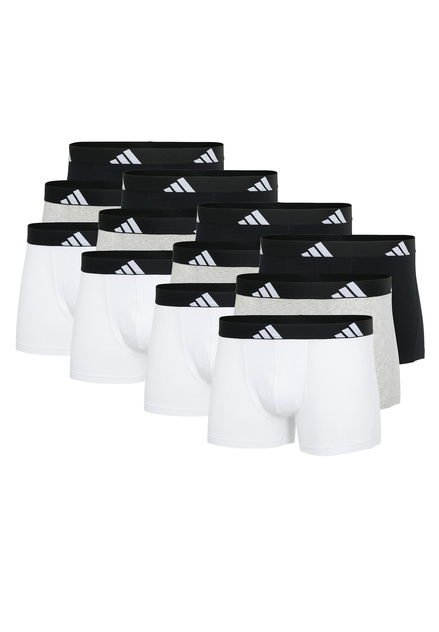 ADIDAS Adidas Basic Boxer Trunk Men Herren Unterhose Shorts Unterwäsche 12er Pack