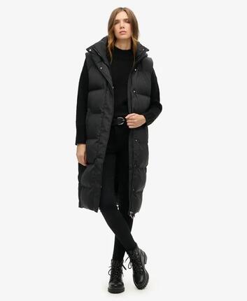 Gilet matelassé à capuche longue SUPERDRY