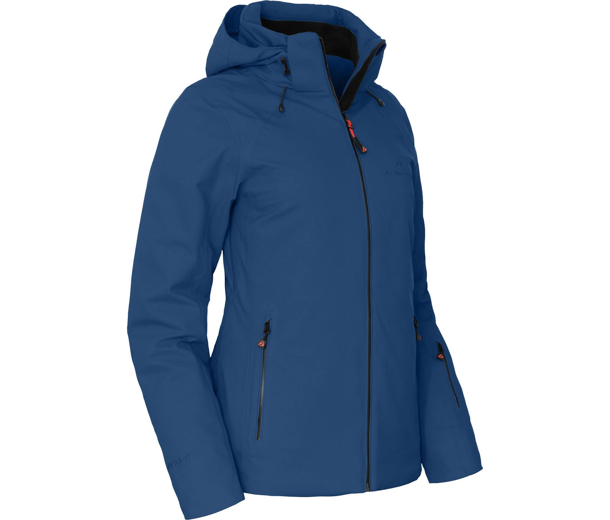 Damen Skijacke & Winterjacke wattiert, recycelt, 20000 mm Wassersäule Blau 2/7