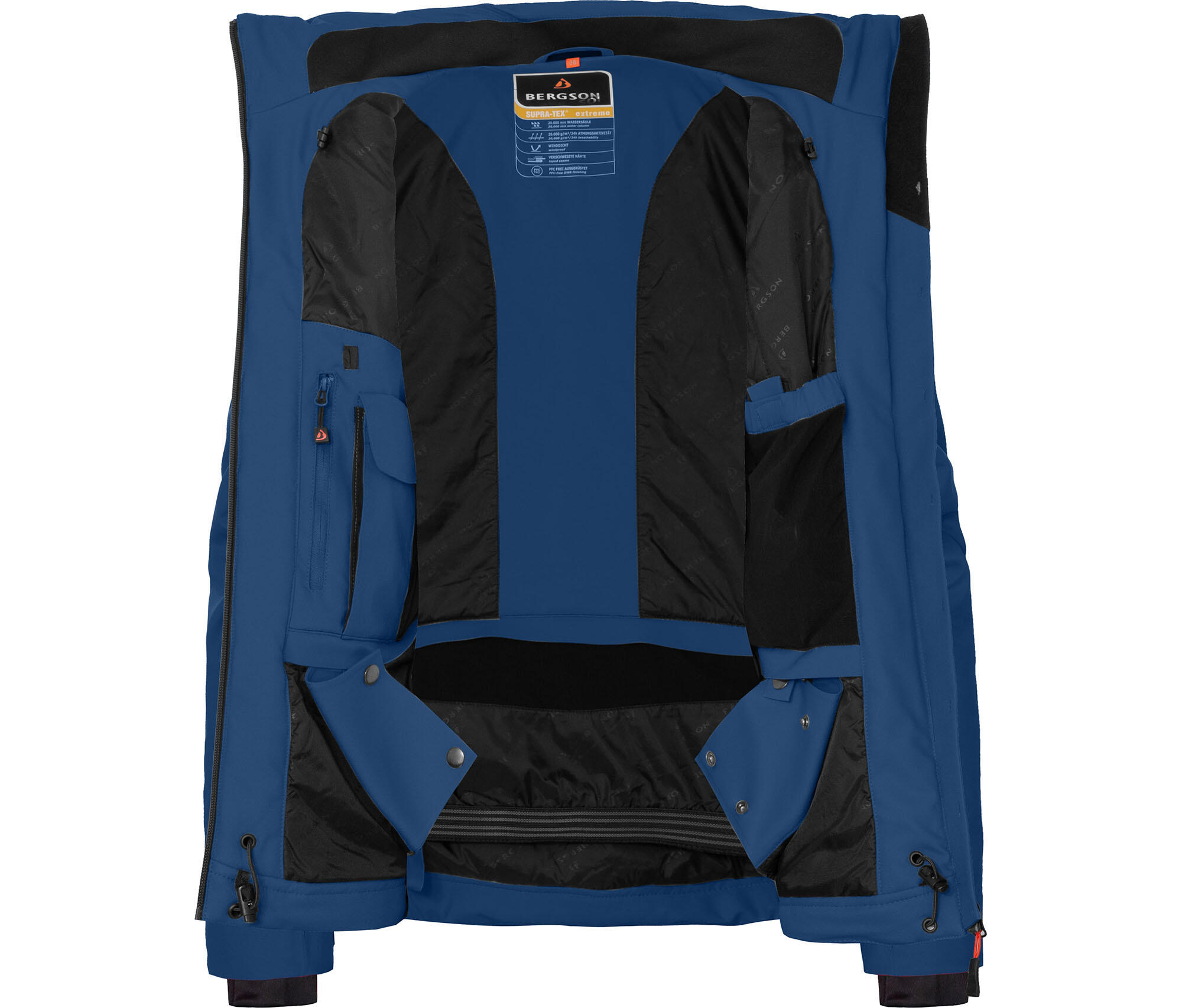Damen Skijacke & Winterjacke wattiert, recycelt, 20000 mm Wassersäule Blau 5/7
