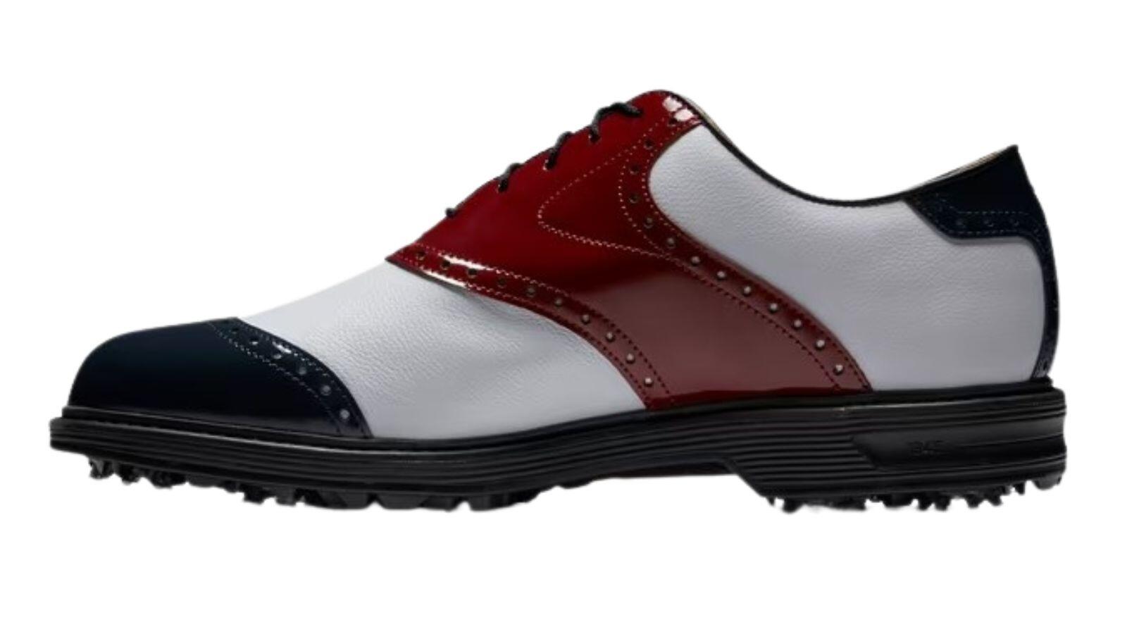 Footjoy Dryjoys Premiere Series Wilcox Wit Bruin Navy 2/5