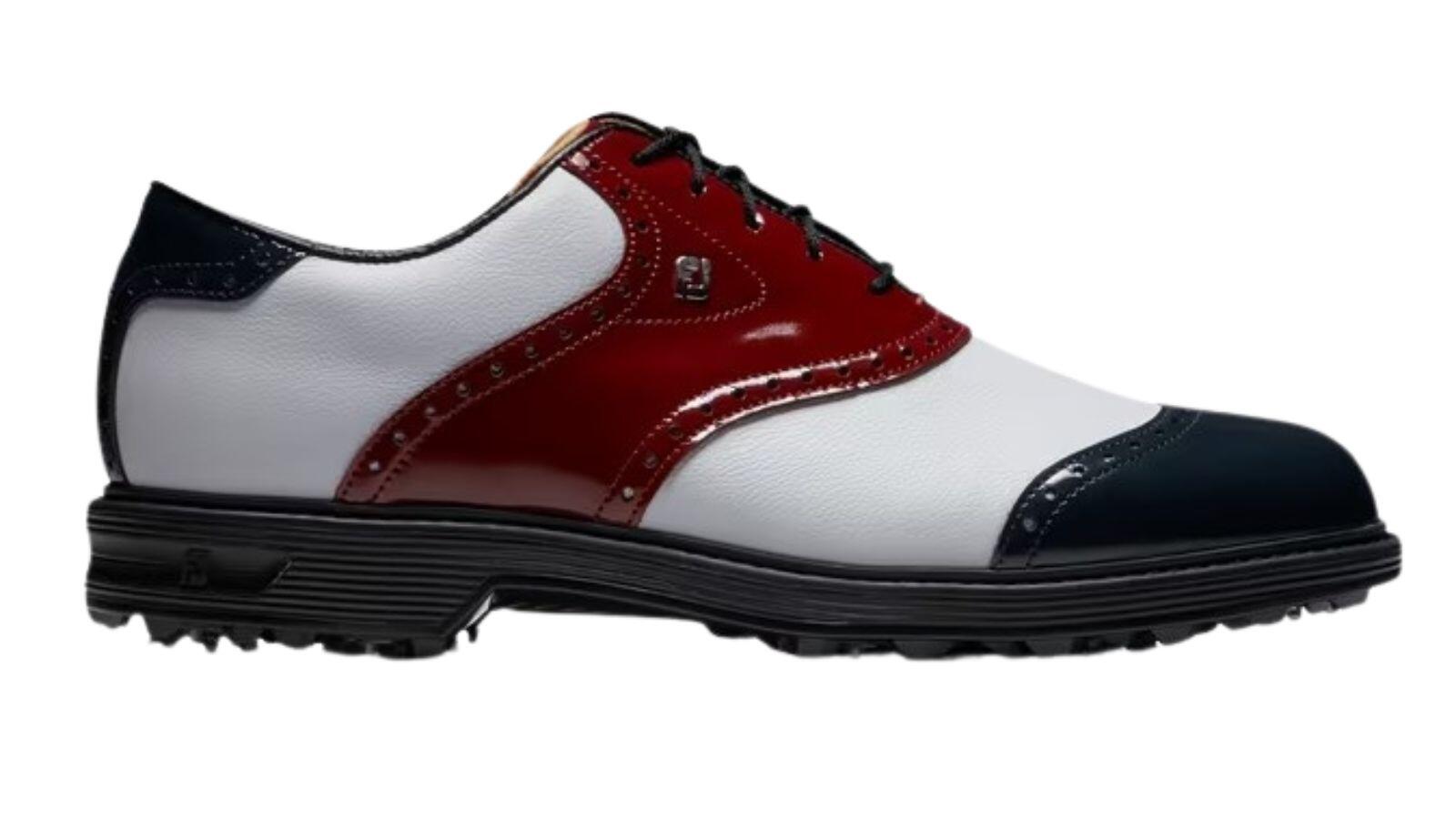 FOOTJOY Footjoy Dryjoys Premiere Series Wilcox Wit Bruin Navy