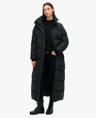 Lange gewatteerde jas maxi van superdry