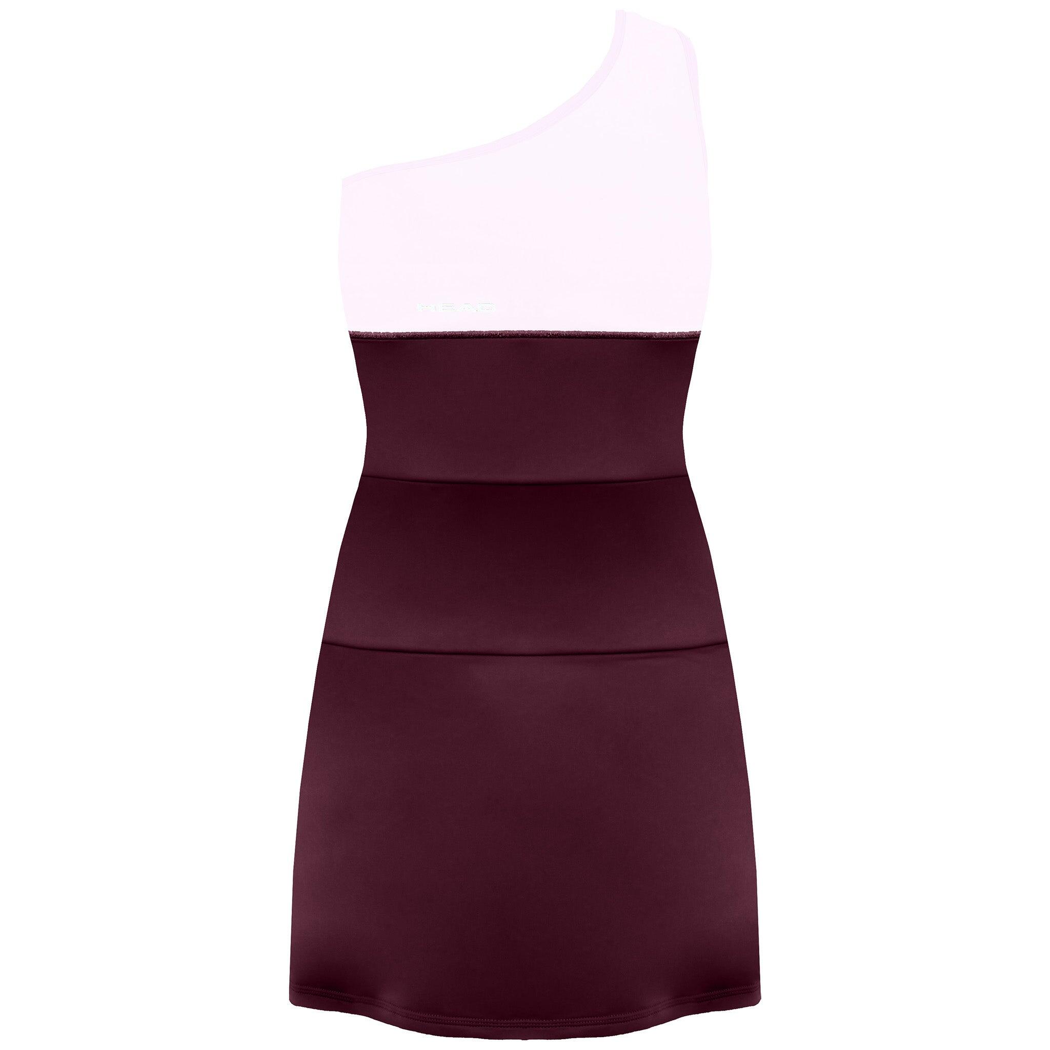 burgundy tennis dress Deep-Burgundy Satin Feather Trim Wrap Mini-Dress main image 0