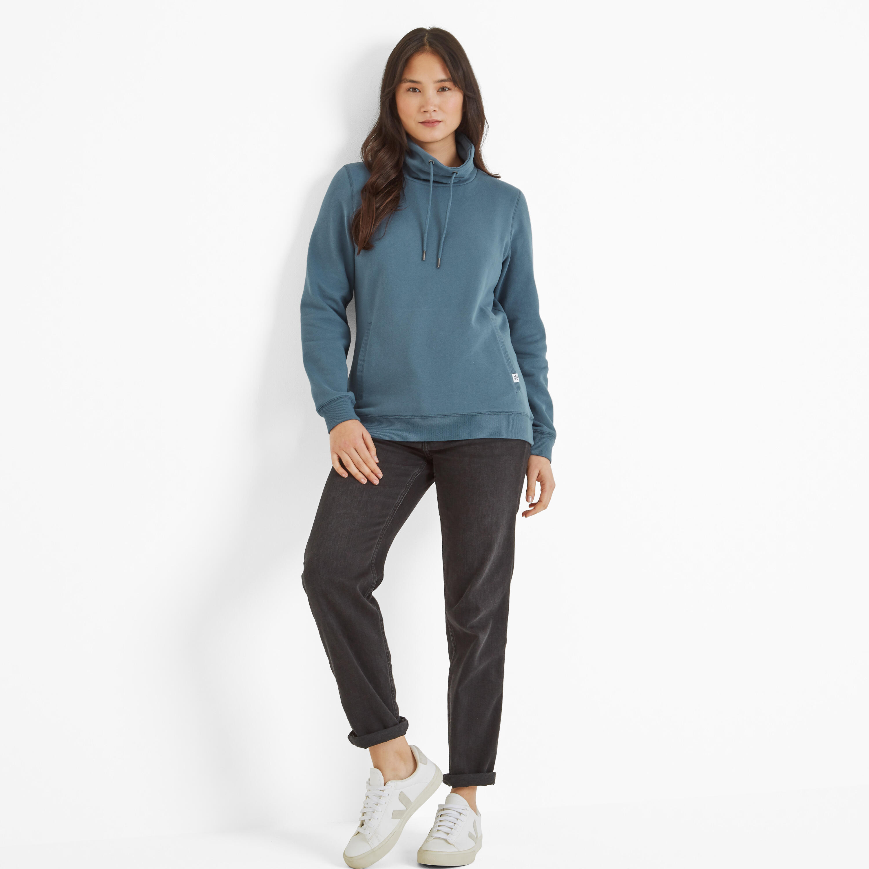 Abigail Womens Funnel Neck Sweat 3/4