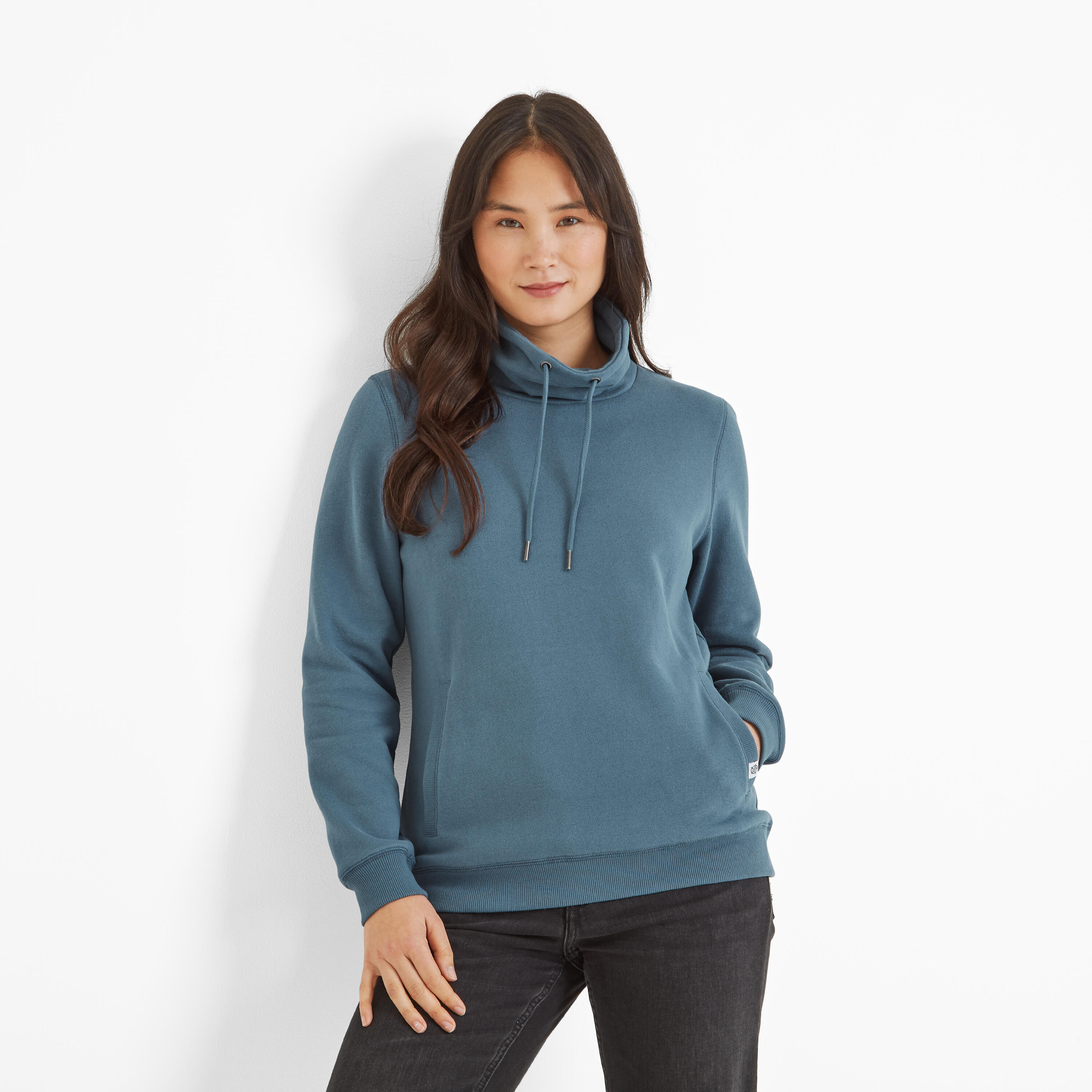 Abigail Womens Funnel Neck Sweat 1/4