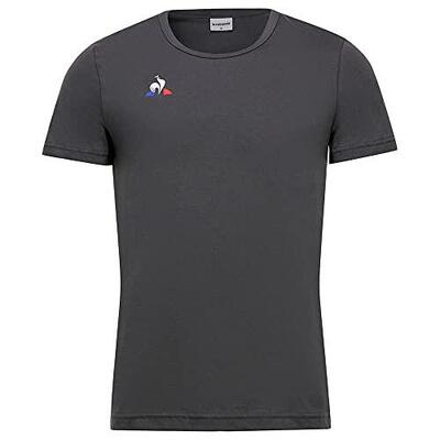 Heren t-shirt van katoen in grijs van le coq sportif