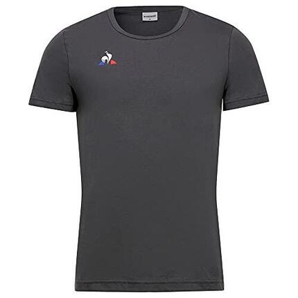 T-shirt pour homme en coton ajusté Le Coq Sportif gris