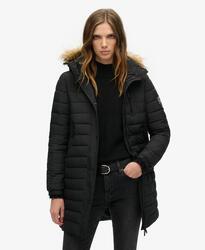 Manteau matelassé à capuche mi-longue Fuji de SUPERDRY