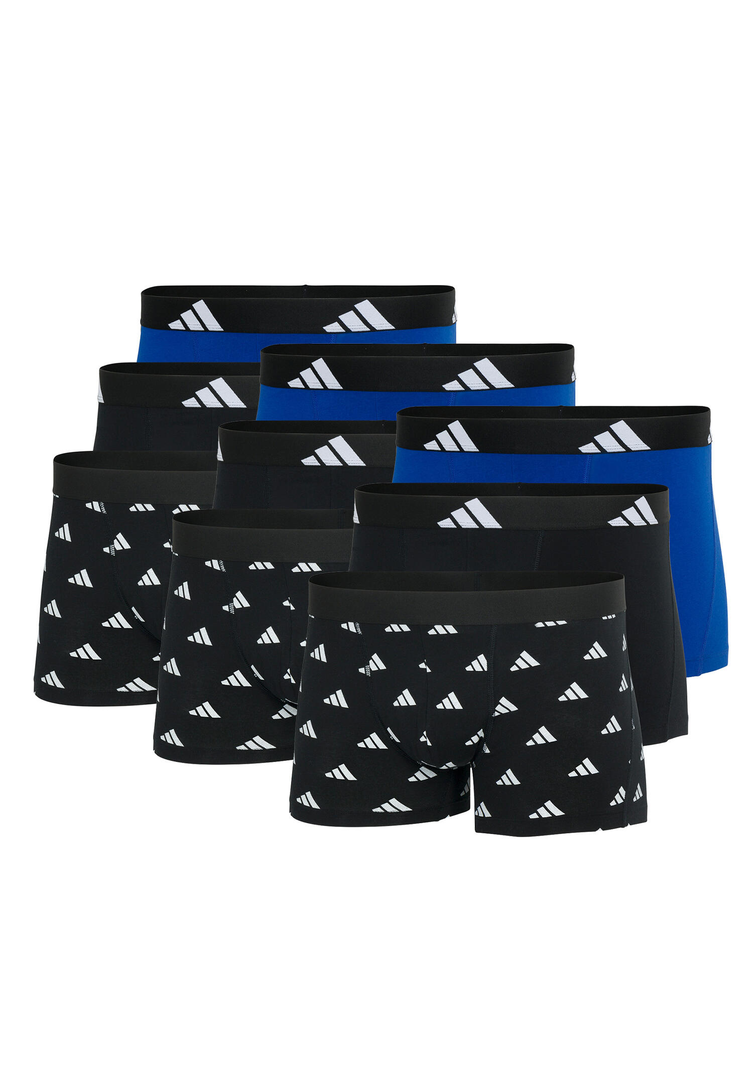 Adidas Basic Boxer Trunk Men Herren Unterhose Shorts Unterwäsche 9er Pack 2/2