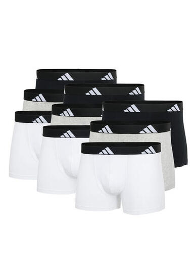 Adidas Basic Boxer Trunk Men Herren Unterhose Shorts Unterwäsche 9er Pack
