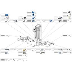 Rechange profil 4 porte-vélo alu XLC Almada