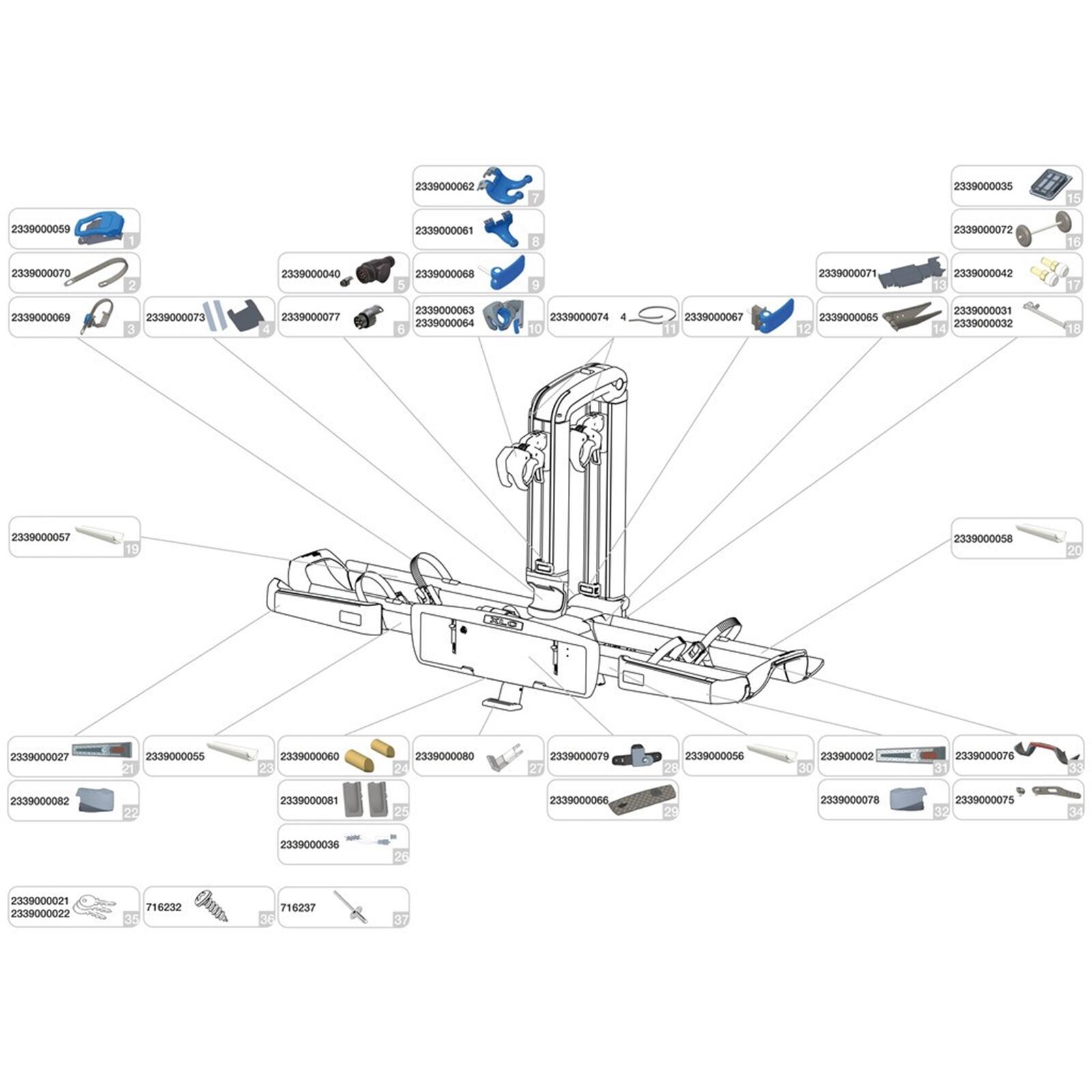 Xlc - Rechange Profil 4 Porte-vélo Alu Xlc Almada - Porte-vélo - Blanc - No Size - Decathlon
