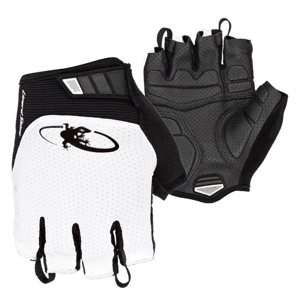 Lizard  Skins Cycling Mitts Fingerless Gloves Aramus Cadence Diamond White